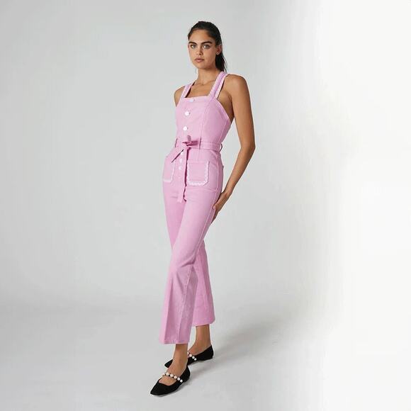 Rachel Antonoff Pants - RACHEL ANTONOFF Clem Jumpsuit BonBon Pink 10